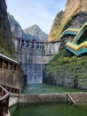 Dam in the Longqing Valley Scenic Area Royalty Free Stock Photo