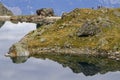 Dam and mountain lake at Lac Crozet