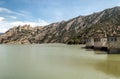 Dam in the mountains of the Pyrenees Royalty Free Stock Photo
