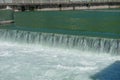 Dam with movable bulkheads Royalty Free Stock Photo