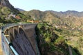 Dam near Vallehermoso on La Gomera Island, Canary Islands, Spain