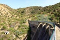 Dam near Vallehermoso on La Gomera Island, Canary Islands, Spain Royalty Free Stock Photo