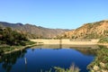 Dam near Vallehermoso on La Gomera Island, Canary Islands, Spain Royalty Free Stock Photo