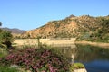 Dam near Vallehermoso on La Gomera Island, Canary Islands, Spain Royalty Free Stock Photo