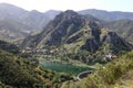 Dam near Vallehermoso on La Gomera Island, Canary Islands, Spain Royalty Free Stock Photo