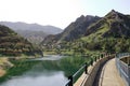 Dam near Vallehermoso on La Gomera Island, Canary Islands, Spain Royalty Free Stock Photo