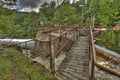 Dam of the old hydroelectric power station in HDR Royalty Free Stock Photo