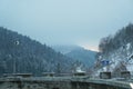 Dam over Mavrovo Lake, Mavrovo National Park, Republic of Macedonia Royalty Free Stock Photo