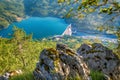 Dam Perucac on a Drina river. Royalty Free Stock Photo