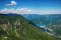 Dam Perucac on a Drina river. Hydroelectric Royalty Free Stock Photo