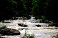 Dam during the rainy season, Thailand, Asia Royalty Free Stock Photo