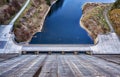 Dam at the Rappbodetalsperre in Elbingerode. Germany