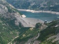 Dam and Reservoir of a Hydroelectric Powerplant in Alpine Landscape - Malta Valley, Carinthia, Austria