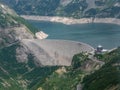 Dam and Reservoir of a Hydroelectric Powerplant in Alpine Landscape - Malta Valley, Carinthia, Austria