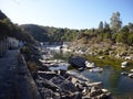 Dam in the San Antonio river, Cuesta Blanca, Cordoba, Argentina