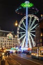 Dam square in Amsterdam Royalty Free Stock Photo