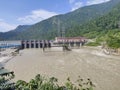 Dam on tista river , nature beautiful Royalty Free Stock Photo