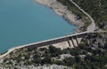 Dam on Tramuntana Unesco world heritege water reservoir Royalty Free Stock Photo