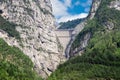 Dam Vaiont. Province Belluno, Italy Royalty Free Stock Photo