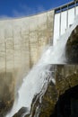 The dam of Verzasca on the italian part of Swtzerland Royalty Free Stock Photo