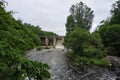 Dam water release. The excess capacity until spring way overflows