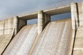 Dam water to generate energy Royalty Free Stock Photo