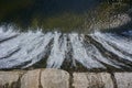 Dam and waterfall in the river Royalty Free Stock Photo