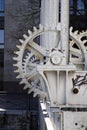 Dam wheel cogs Royalty Free Stock Photo