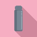 Damage care bottle icon flat vector. Coloring hair