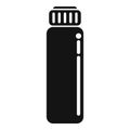 Damage care bottle icon simple vector. Coloring hair