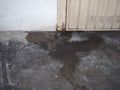 dampness moisture on door Royalty Free Stock Photo