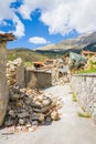 The damage caused by the earthquake that hit central Italy in 2016. Pretare of Arquata del Tronto,Italy,29 April 2017.