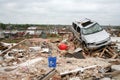 Damage after an F5 tore through Moore Oklahoma Royalty Free Stock Photo