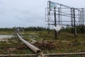 Damage in Mahahual Hurricane Ernesto