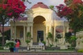 Damaged Basanta Pavilion in Garden of Dreams, Kathmandu, after the earthquake Royalty Free Stock Photo