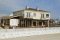 Damaged beach house in devastated area one year after Hurricane Sandy