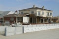 Damaged beach house in devastated area one year after Hurricane Sandy