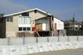 Damaged beach house in devastated area one year after Hurricane Sandy