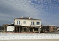 Damaged beach house in devastated area one year after Hurricane Sandy