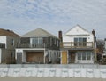 Damaged beach houses in devastated area one year after Hurricane Sandy