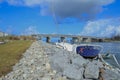 Sailboats damaged, destroyed, and washed ashore by Hurricane Irma