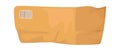 Damaged and broken cardboard box flat icon Paper packaging for parcel Royalty Free Stock Photo