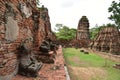 Damaged Buddha statues Royalty Free Stock Photo