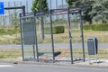 Damaged Bus And Tram Stop At Diemen The Netherlands 16-7-2022