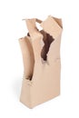 Damaged cardboard box Royalty Free Stock Photo