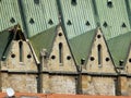 Damaged cathedral roof in Zagreb