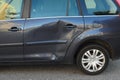 Damaged  citroen Picasso door Royalty Free Stock Photo