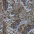 Damaged concrete repeating pattern Royalty Free Stock Photo