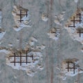 Damaged concrete repeating pattern Royalty Free Stock Photo