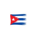 Damaged Cuban flag